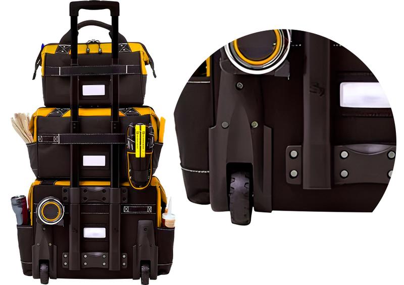 Kit 3 Bolsas Para Ferramentas Reforçada Com Carrinho Gorillaz